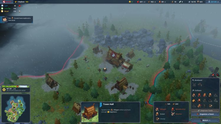 Northgard - Wikinger-Strategie Game ist jetzt im Multiplayer Modus spielbar