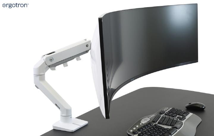 Monitorhalterungen für Curved Bildschirme verhelfen zu einer ergonomischen Positionierung und Ausrichtung. - Monitorhalter für Curved Displays - Mitten drin statt nur dabei Monitorhalterungen für Curved Bildschirme verhelfen zu einer ergonomischen Positionierung und Ausrichtung. - Monitorhalter für Curved Displays - Mitten drin statt nur dabei