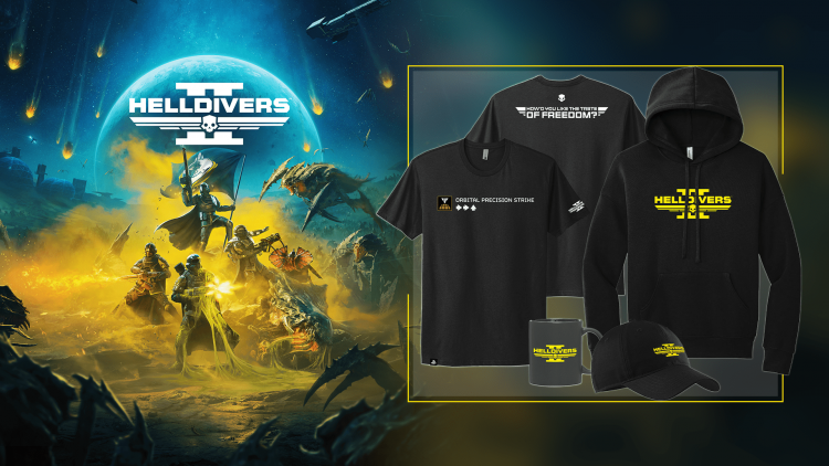 - Helldivers 2: Neue offizielle Merchandise-Artikel sind ab heute auf PlayStation Gear und bei ausgew�hlten Einzelh�ndlern erh�ltlich