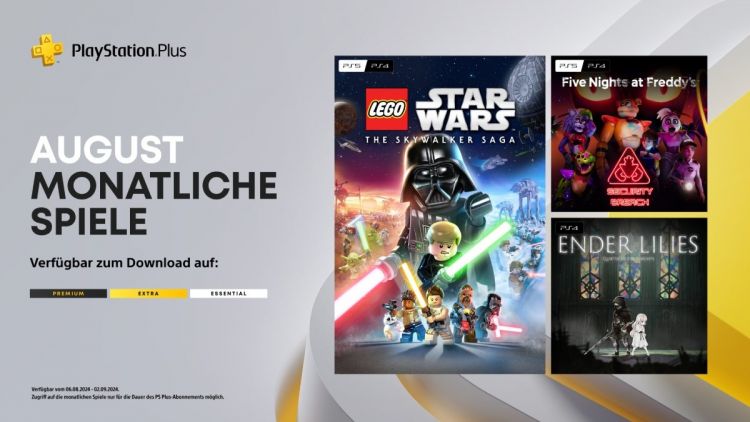  - Monatliche PlayStation Plus-Spiele f�r� August 2024