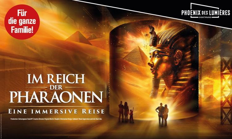 - „Im Reich der Pharaonen – eine immersive Reise ins Alte Ägypten“: Neues Ausstellungsthema in Dortmund lässt ab dem 24. Januar vergangene Zeiten erkunden - „Im Reich der Pharaonen – eine immersive Reise ins Alte Ägypten“: Neues Ausstellungsthema in Dortmund lässt ab dem 24. Januar vergangene Zeiten erkunden