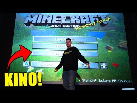 MINECRAFT SPIELEN IM KINO!