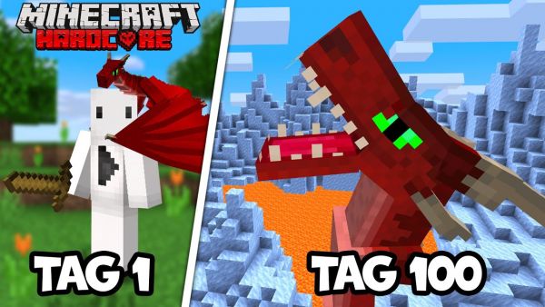Ich habe 100 Tage mit der EIS und FEUER Mod in Minecraft Hardcore überlebt