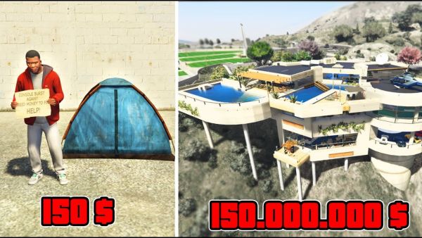 BILLIGSTES vs TEUERSTES HAUS in GTA 5! (mega Villa)