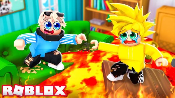 Wer ÜBERLEBT LÄNGER, "Der Boden ist Lava" in Roblox!