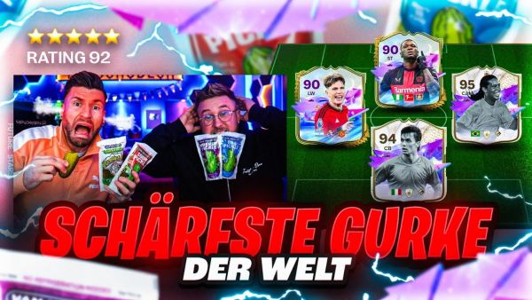 Wer muss SCHÄRFSTE GURKE der WELT ESSEN 🔥🔥Future Stars FUT DRAFT CHALLENG EA FC 24 !!