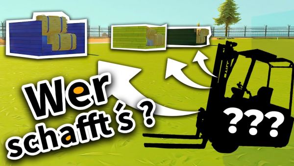 Wer schafft's den Gabelstapler zu bauen?