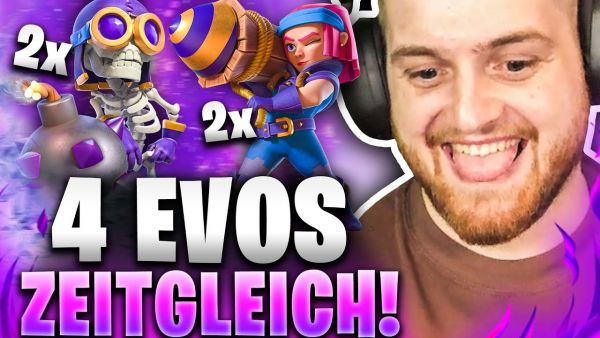 🔥🤯BRUTALE Taktik! - OP Bug in Clash Royale! | 4 Evos Zeitgleich mit @BigSpinCR