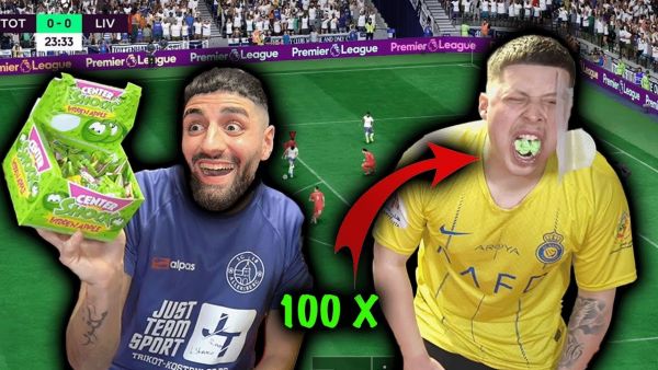 EA FC 24 MATCH endet IN EINER KATASTROPHE + 50 SOUR BONBONS ESSEN | Jordan & Semih