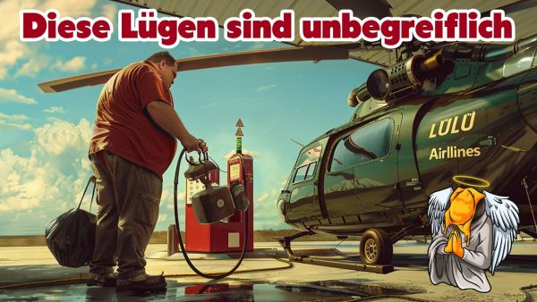 Der Lülükopter muss nochmal nachgetankt werden