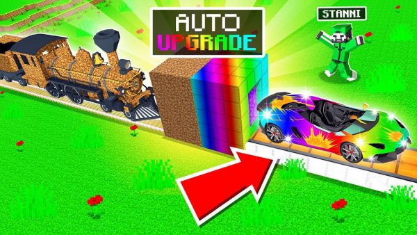 ich BAUE eine RAINBOW AUTO FABRIK in Minecraft!