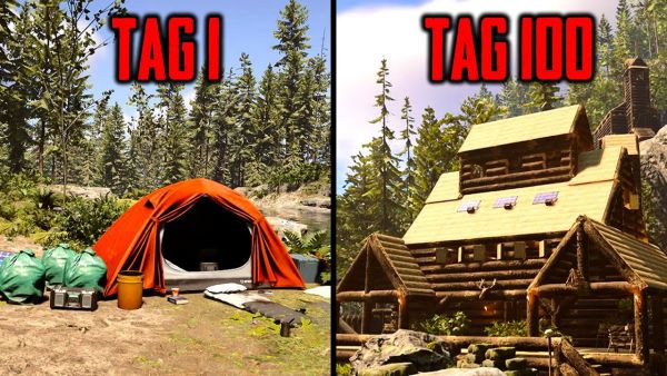 Ich habe 100 Tage Sons Of The Forest überlebt (Hard Survival)