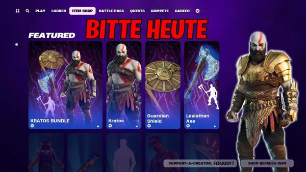 Fortnite Shop Stream ist Kratos gleich drinnen (CC: FERJUSYT) #epicpartner
