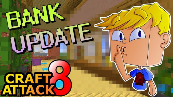Die BANK wird eingerichtet + Schließfach Keller bauen! - Minecraft Craft Attack 8 #110