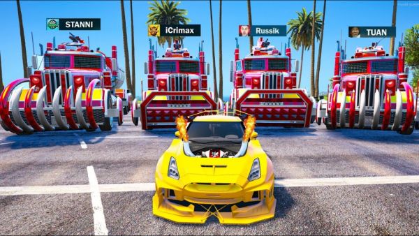 ICH JAGE 4 YOUTUBER mit ZOMBIE AUTOS in GTA 5!