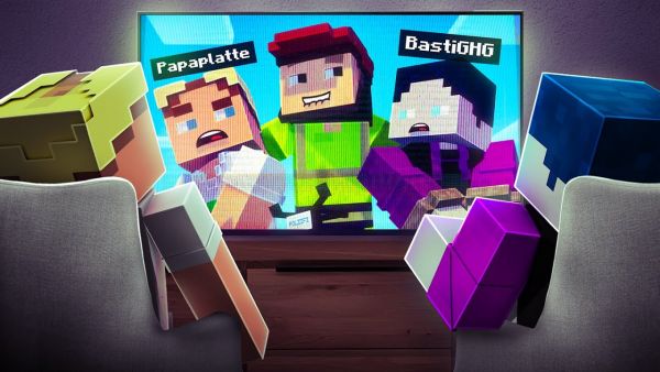 BASTIGHG & PAPAPLATTE REAGIEREN AUF DEN ANZEIGENHAUPTMEISTER IN MINECRAFT