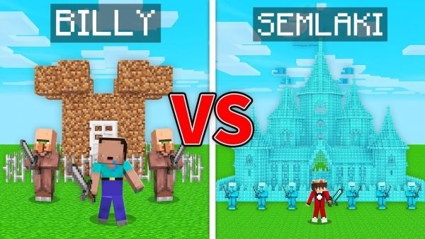 Billy Arm vs Semlaki Reich KÖNIGREICH Bau Challenge in Minecraft