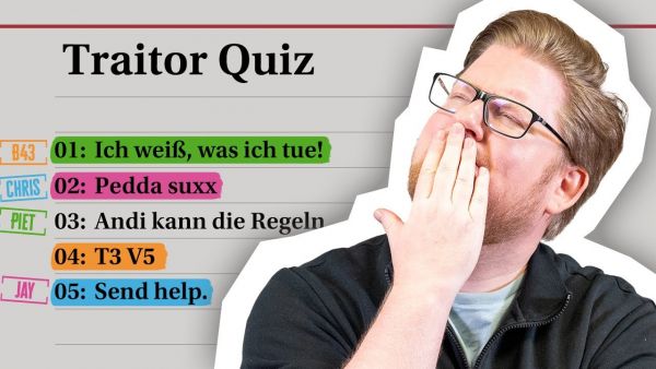 Nicht nur EIN GRIFF ins KLO | Traitor Quiz