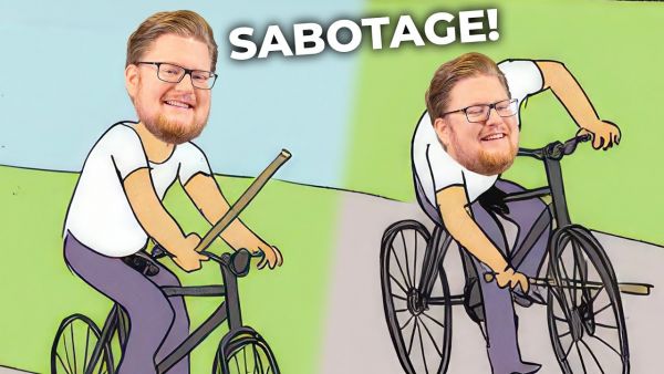 Peter sabotiert sich selbst in Descenders!