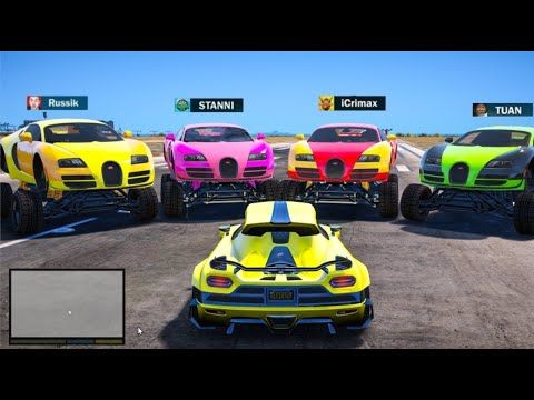 4 YOUTUBER JAGEN MICH mit OP AUTOS in GTA 5!
