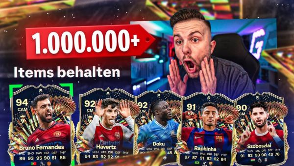 1 Mio Coins TOTS GEZOGEN 😍 PACK LUCK im 1. TOTS Live Pack Opening 🔥 EA FC 24