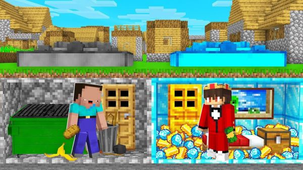 Billy Arm vs Semlaki Reich BUNKER Bau Challenge in Minecraft