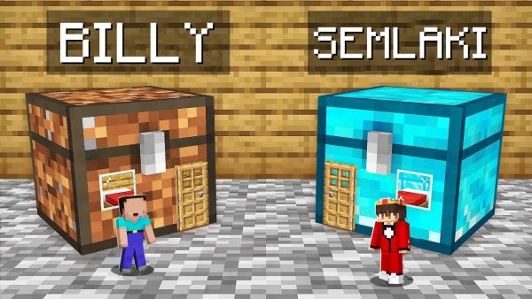 Billy Arm vs Semlaki Reich KISTE Bau Challenge in Minecraft