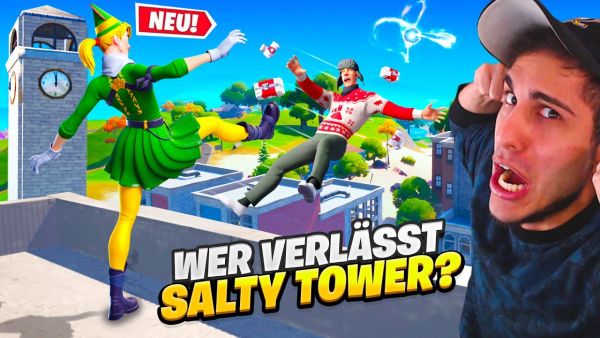 WER zuletzt SALTY TOWERS verlässt bekommt SELTENEN SKIN in Fortnite! (unfair)