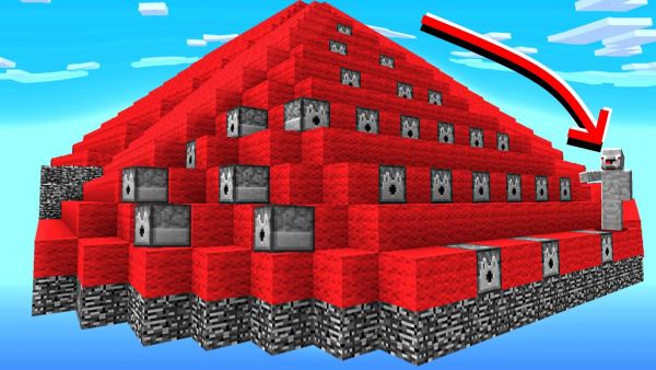 die GRÖßTE Verteidigung Base in Lucky Block Bedwars