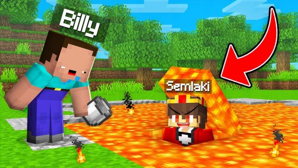 Semlaki Baut eine Basis Unter Lava um Billy Zu Pranken in Minecraft!