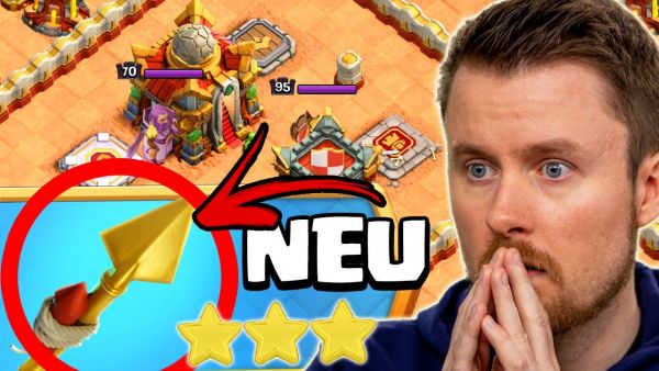 NEUE EPISCHE AUSRÜSTUNG gezeigt in der FÜRCHTE DEN RAKETENSPEER Herausforderung in Clash of Clans