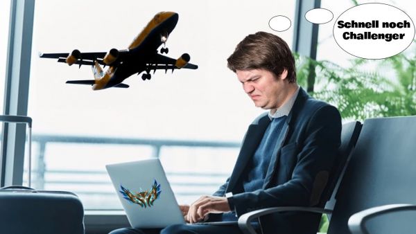 Den Flug EXTRA verpassen für CHALLENGER ?