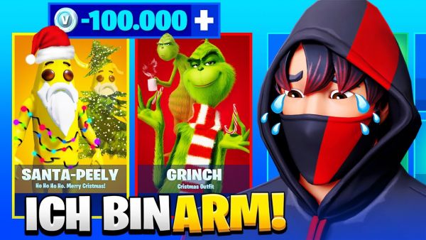 WTF 😱🤑 Nach jedem TOD MUSS ich WEIHNACHTS SKINS aus dem Shop KAUFEN (krass teuer) Fortnite Deutsch