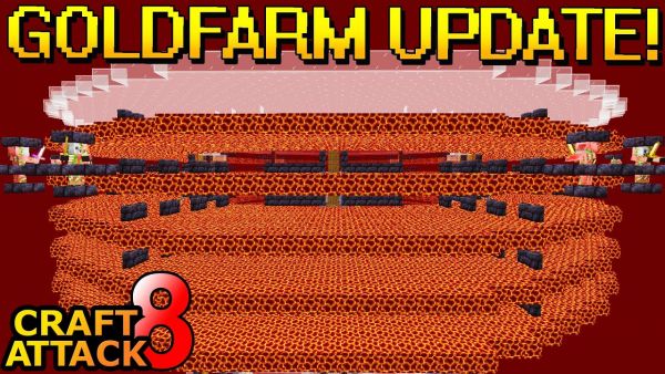 Neue OP XP Gold Farm bald fertig! Wir machen schon die Technik! - Minecraft Craft Attack 8 #121