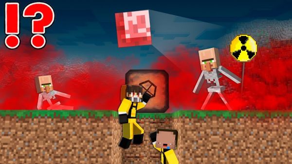BLUT GIFT GAS vs Weltuntergangs Bunker in Minecraft!
