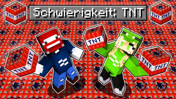 ich habe eine GANZE MINECRAFT WELT in TNT VERWANDELT (geht schief)