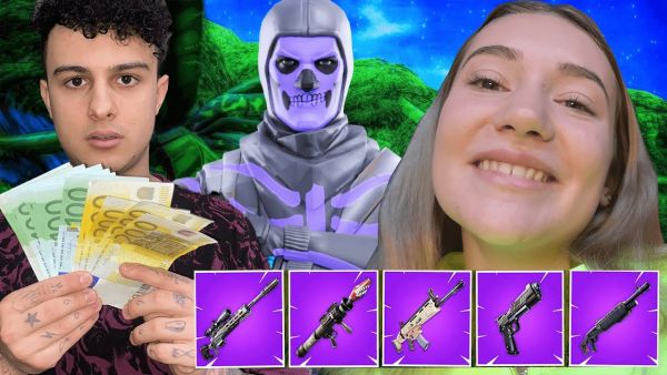 2000€ für 5 Lila Items (Wette) vs FREUNDIN in Fortnite