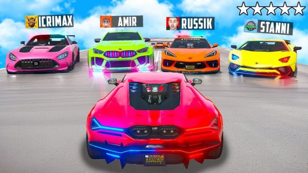 wir JAGEN YOUTUBER mit OP POLIZEI AUTOS in GTA 5!