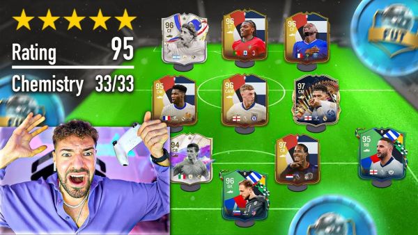 JAAAAA 95 RATED!! 128 RATED EM FUT DRAFT CHALLENGE EA FC 24 🚨 🔥
