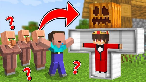 Semlaki Versteckt sich in Golem um Billy zu Pranken in Minecraft!