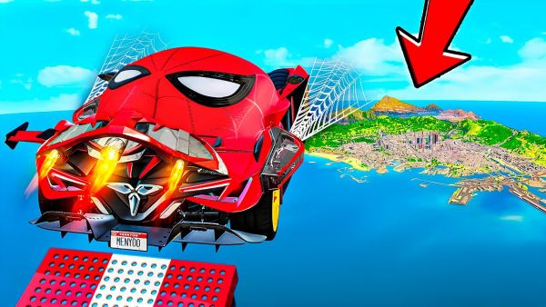 SUPERHELDEN AUTO springt über GANZE KARTE in GTA 5!