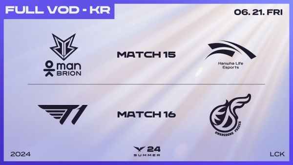 BRO vs HLE - T1 vs KDF | 2024 LCK Summer Split