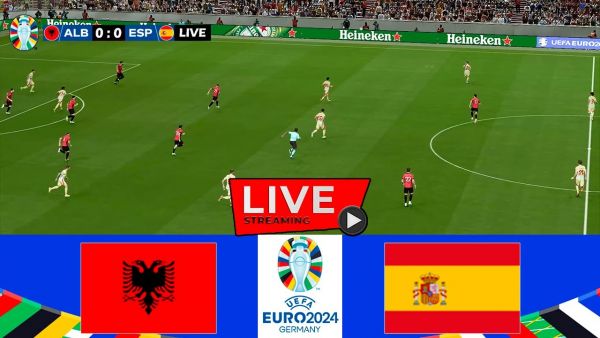 🔴LIVE : Albania vs Spain | UEFA Euro Cup 2024 | Match Live Today | Full Match Streaming