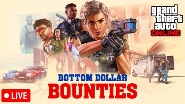 🔴 GTA ONLINE "Bottom Dollar Bounties" DLC LAUNCH STREAM!