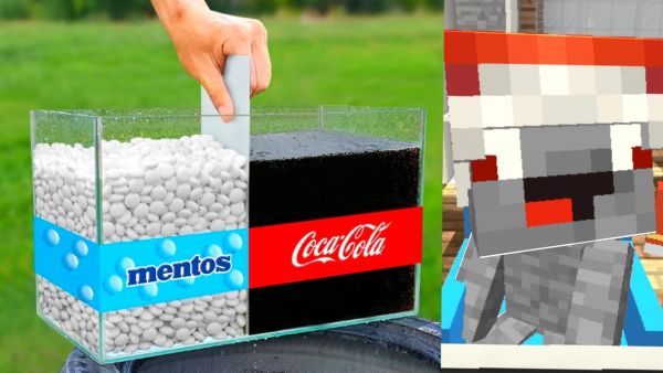 Alpha REAGIERT auf COLA VS MENTOS ; EXPERIMENT !