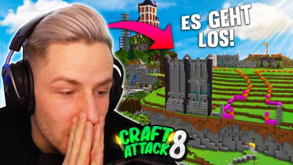 Der POGWARTS BAU geht los! Die erste MAUER steht! CraftAttack 8!