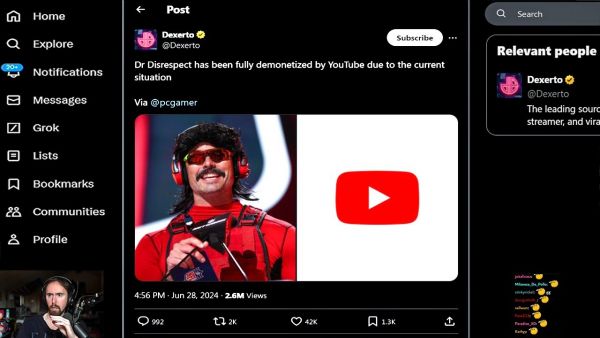 YouTube Shuts Down Dr Disrespect