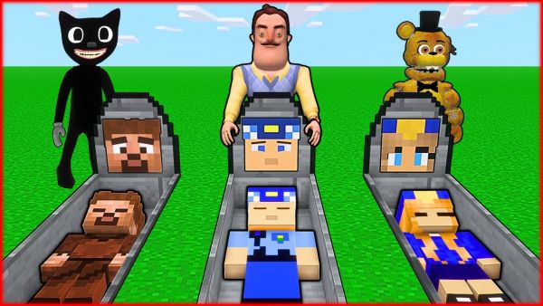 HELLO NEİGHBOR HERKESİ ÖLDÜRDÜ! 😱 - Minecraft