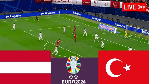Austria vs Turkey LIVE. Euro Cup 2024 Germany Full Match - Simulation Video Games