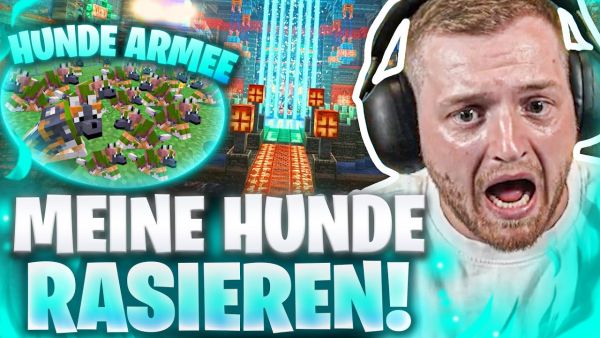 😍😱RIESEN HUNDE ARMEE zerstört alles bei CHAMBER ÜBERFALL im neuen Minecraft Projekt